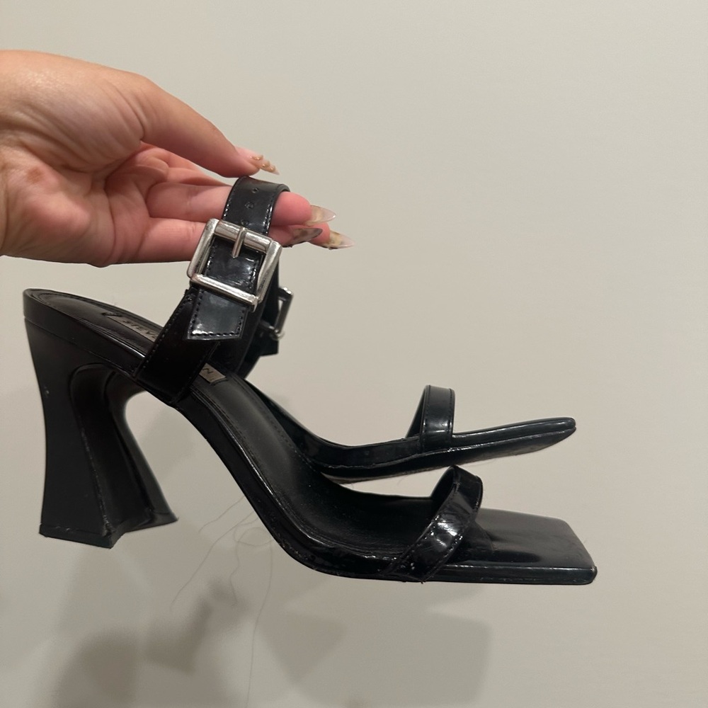 Steve Madden Black Strappy Heels